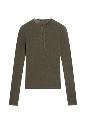 Massimo Dutti, Long-sleeved top - khaki