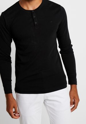 Langærmet T-shirt - black