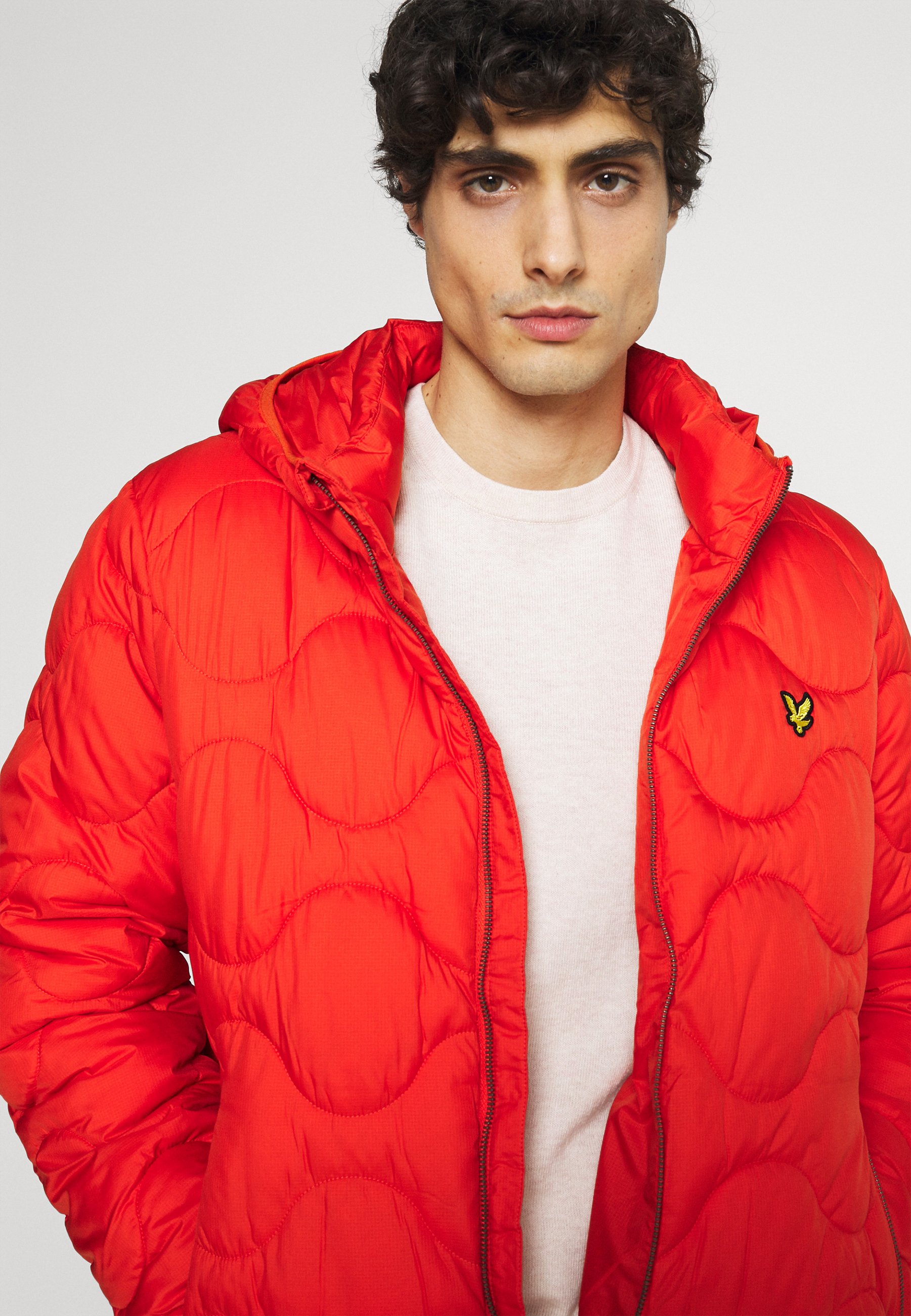 lyle and scott jacket orange