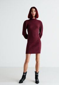 ONLY ONLKATIA DRESS - Vestido de malha - burgundy