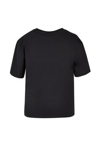 Short-sleeve black t-shirt made of soft cotton with a classic crew neckline and a relaxed, straight fit. No visible logos or patterns.