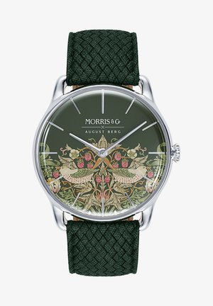 UHR MORRIS & CO SILVER GREEN PERLON 38MM - Watch - fennel