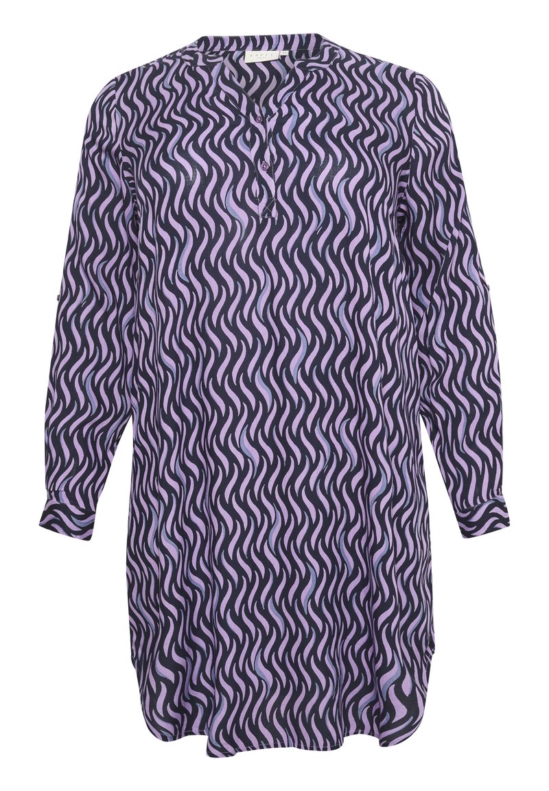 Kaffe Curve Blousejurk blauw Kaffe Curve Blousejurk blauw
