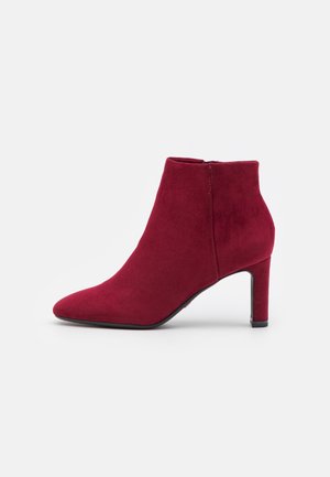 Bottines à talons hauts - dark red