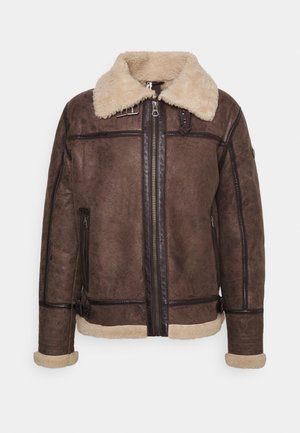 GMAIRFORCE - Veste en cuir - dark brown