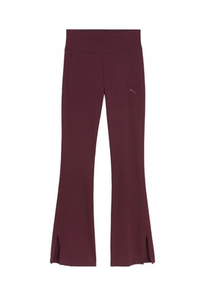 HER AUSGESTELLTE HIGH-WAIST - Legging (type pantalon) - ruby shimmer