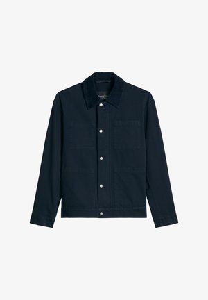 Marc O'Polo, MARC O'POLO JACKE REGULAR MIT CORDKRAGEN - Summer jacket - dark navy