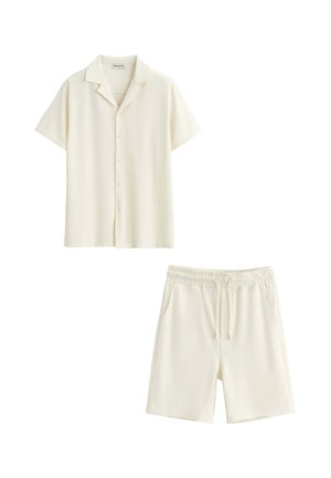 FRILIVIN, ENSEMBLE CHEMISE SHORT - Pantalon de survêtement - beige