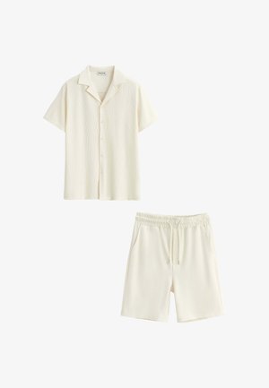 FRILIVIN, ENSEMBLE CHEMISE SHORT - Pantalon de survêtement - beige