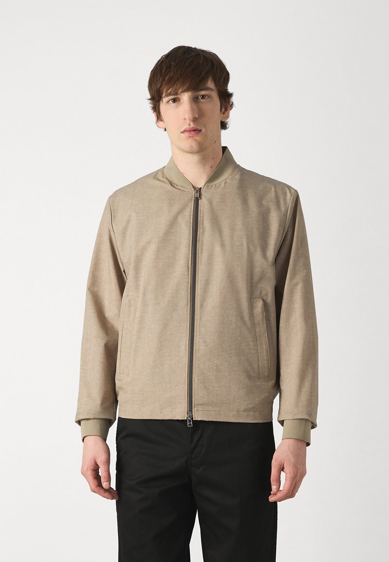 BOSS - HANRY - Bomber Jacket - dark beige, Enlarge