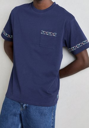 T-shirt print - dark blue