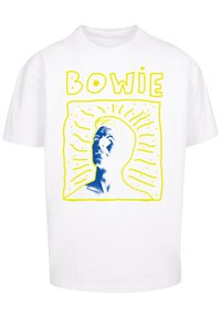 F4NT4STIC DAVID BOWIE ROCK MUSIC BAND 90S FRAME - Print T-shirt - white