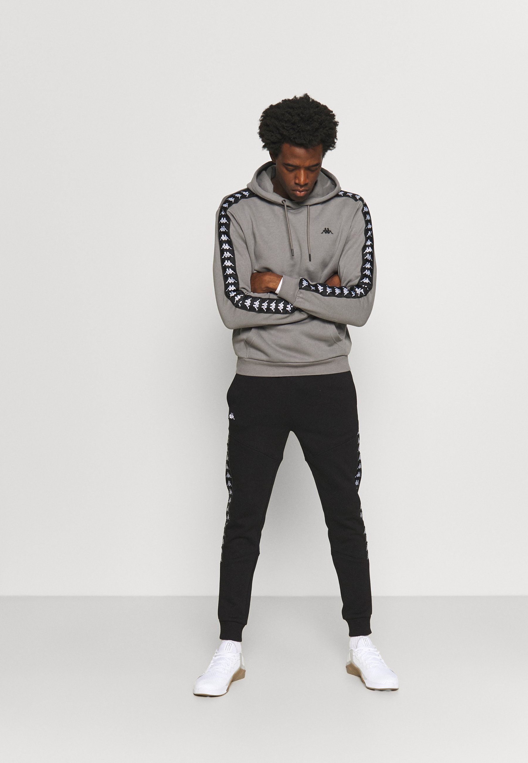 Kappa JODER - Felpa con cappuccio - december sky/grigio - Zalando.it