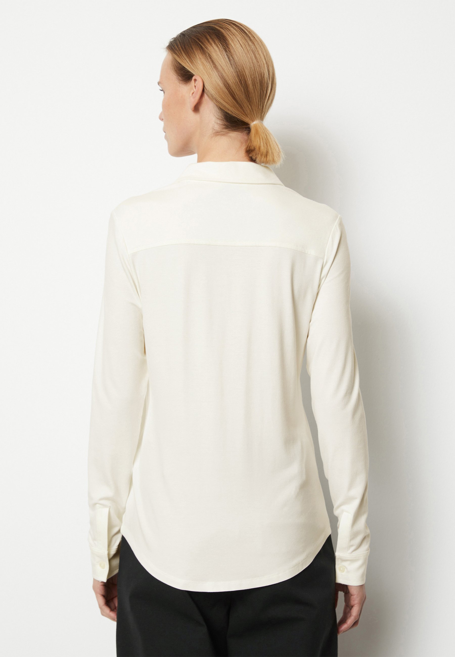 売れ筋商品|||マルコポーロ シャツ レディース トップス LONG SLEEVE COLLAR BUTTON PLACKET - Button-down blouse - off white Marc O'Polo LONG SLEEVE COLLAR BUTTON PLACKET - Button-down