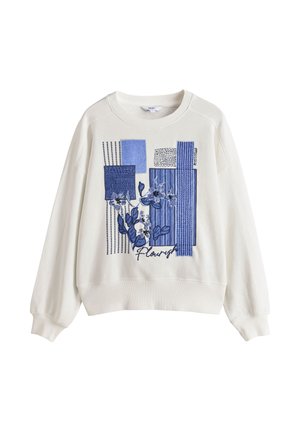 Next, Sweatshirt - white blue
