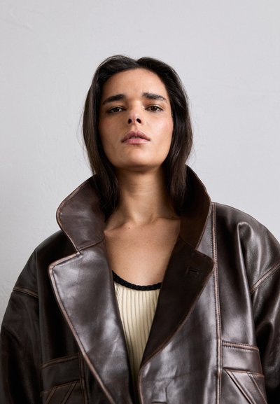sandro CLEM - Lederjacke - marron