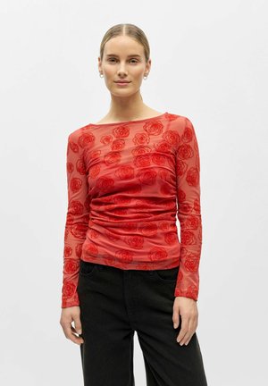 Langarmshirt - cranberry