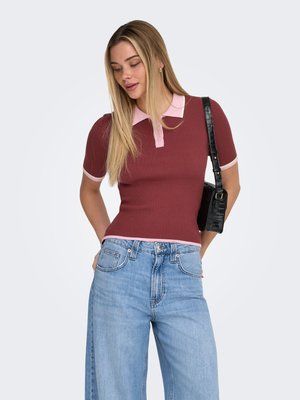 ONLY ROLLKRAGEN ONLMEDDI - Polo krekls - spiced apple