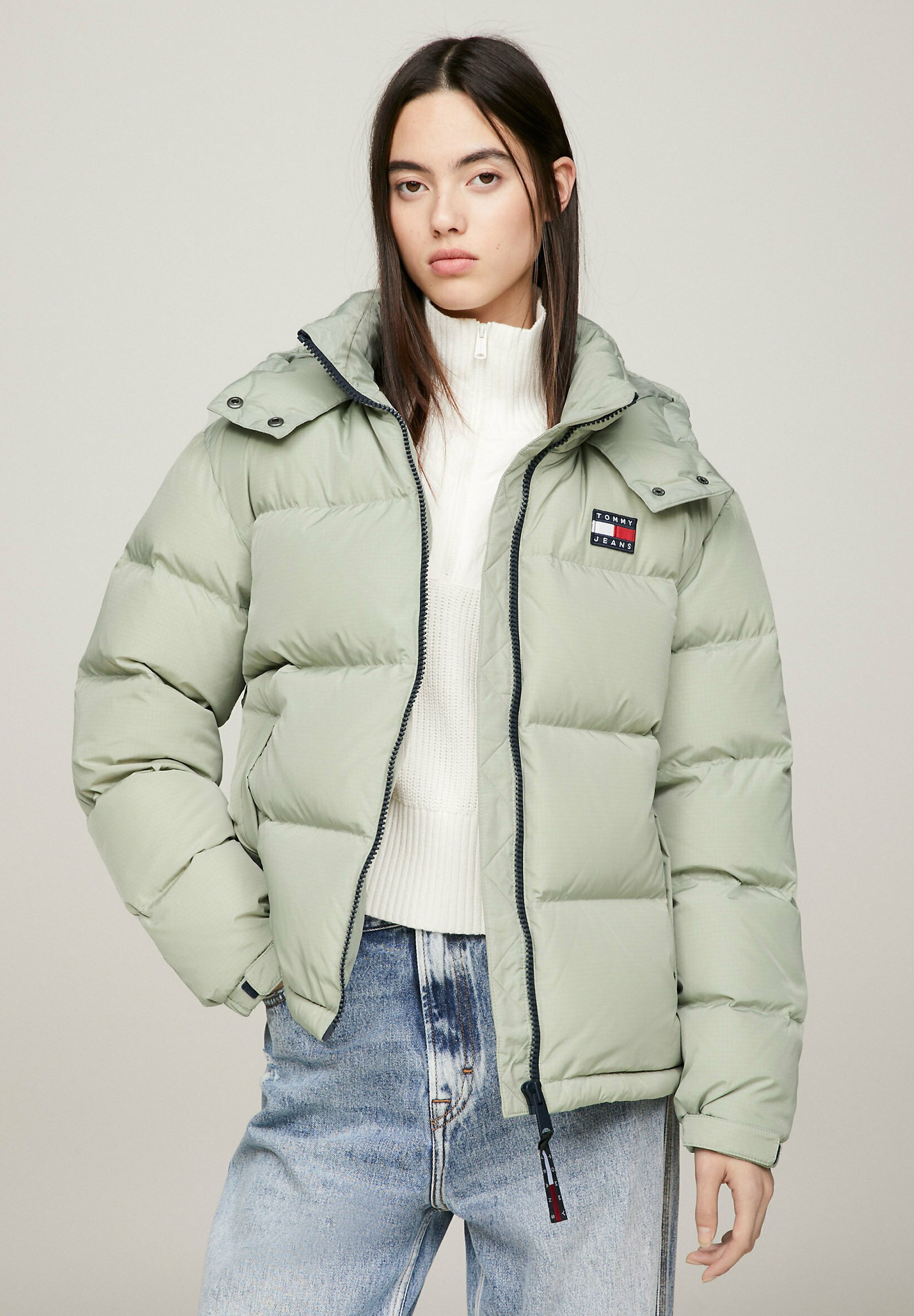 Tommy Hilfiger TJW ALASKA PUFFER - Down jacket - faded willow 