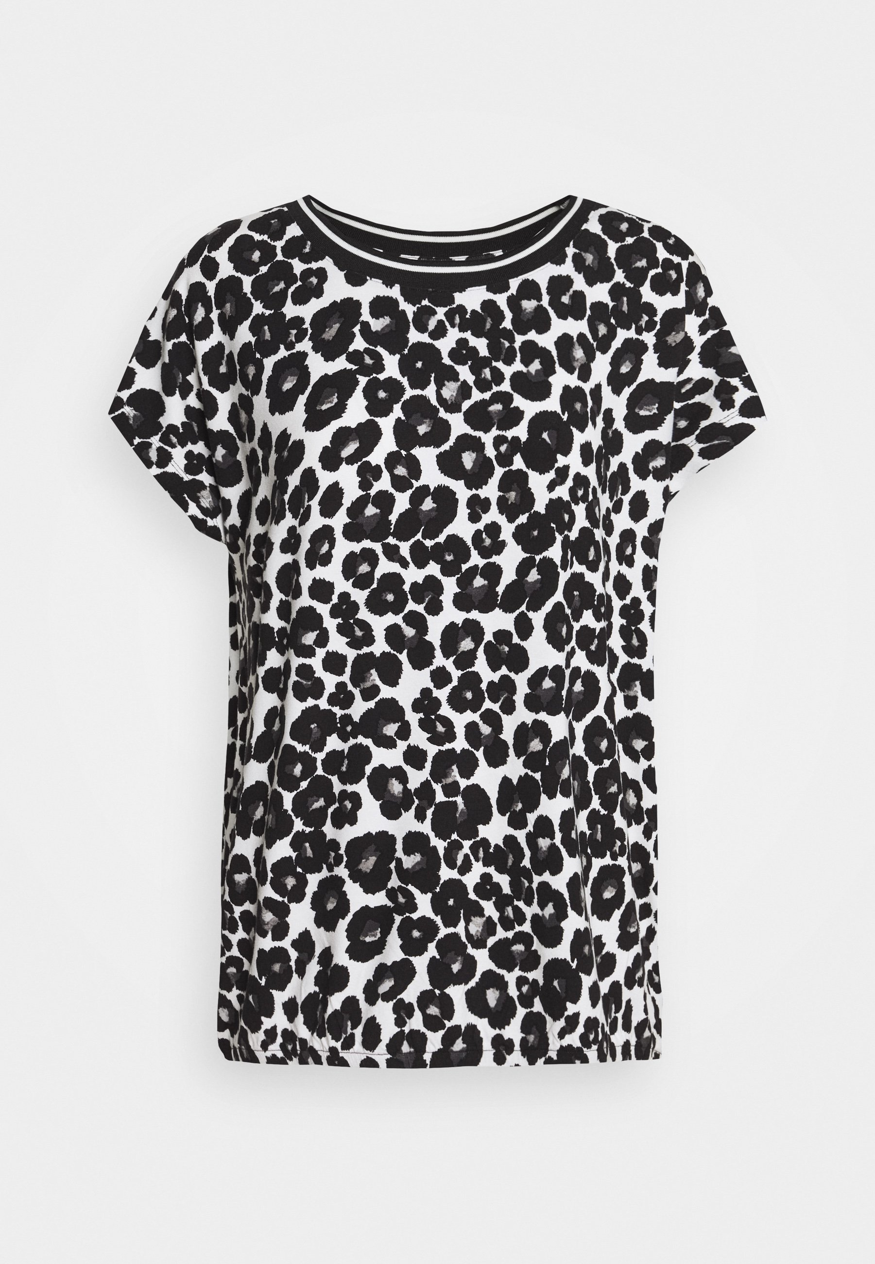 Betty & Co MASSTAB T shirts med print creamblack Betty & Co MASSTAB - T-shirts med print - cream/black