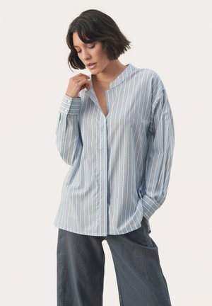 Part Two EMILDA - Blusa - faded denim stripe