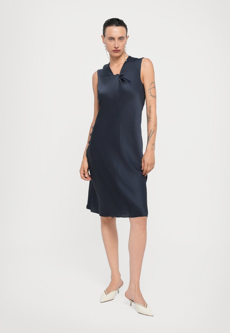 Theory TWIST SCOOP CRUSH - Day dress - nocturne navy/dark blue - Zalando.ie