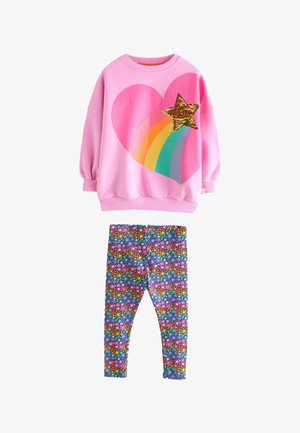 Little Bird PIECE LOVE AND RAINBOW SET - Sportska majica - pink