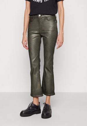 FRAME CROP MINI BOOT - Τζιν καμπάνα - pewter