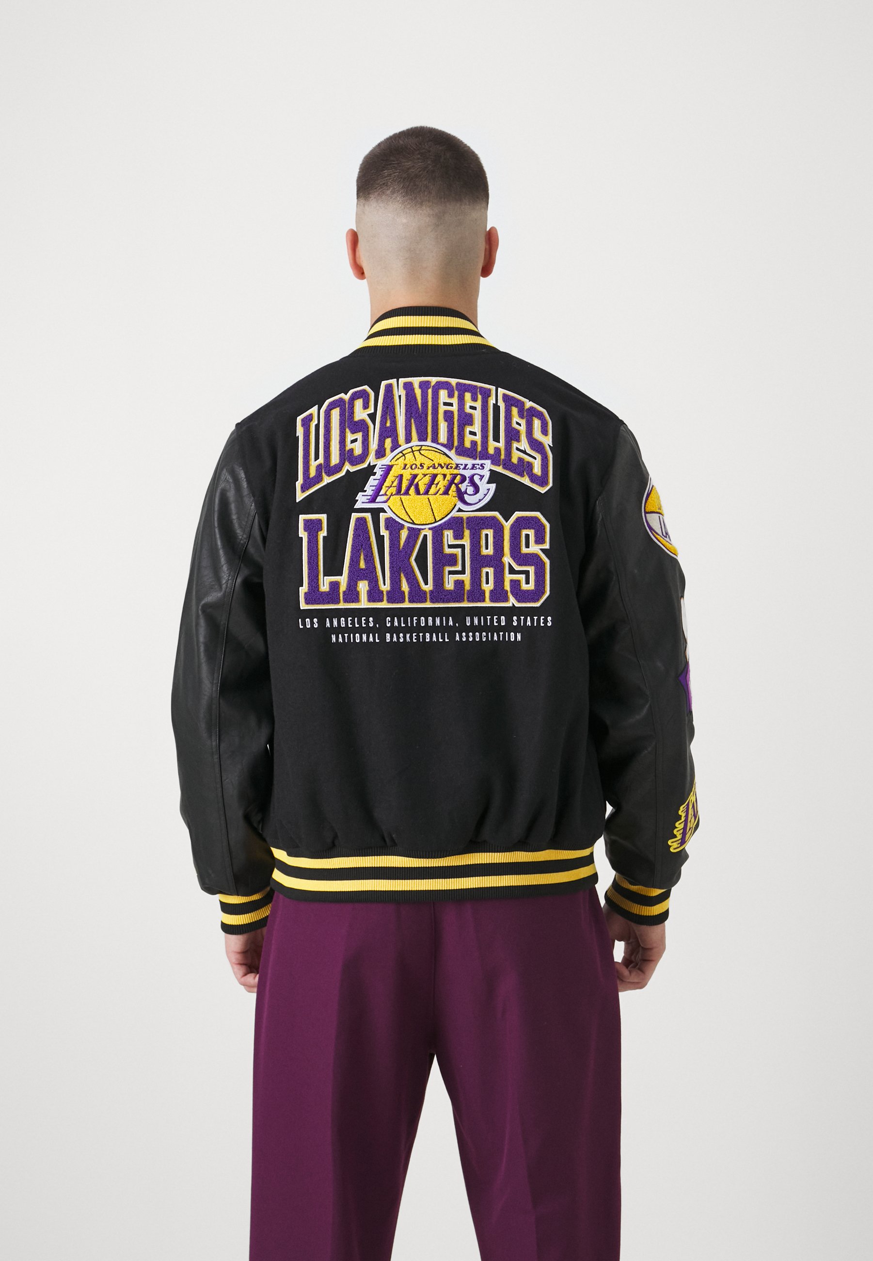 New Era NBA LOS ANGELES LAKERS PATCH VARSITY JACKET - Club