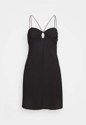 VALERIE SHORT TIE DRESS - Cocktailkjole - black