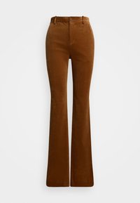 HIGH-RISE CORDUROY FLARE PANT - Nadrágok - cinnamon bark
