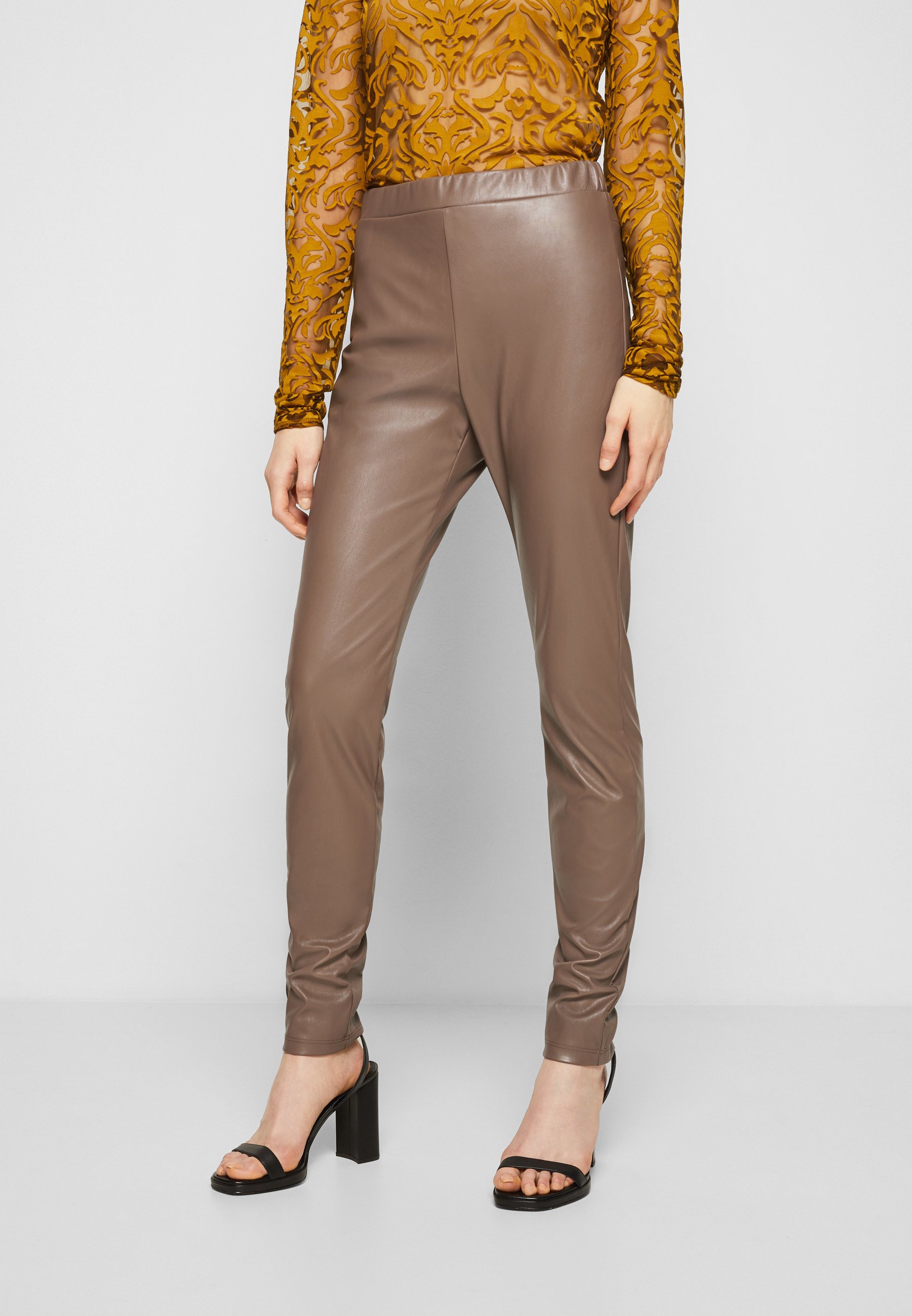 Max Mara Leisure RANGHI - Tamprės – kelnės - tortora/ruda - Zalando.lt