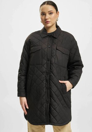 LANGE GESTEPPTE - Vinterkåpe / -frakk - black