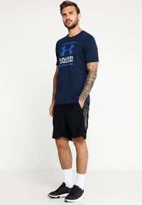 Under Armour FOUNDATION SS - T-Shirt print - academy/steel/royal