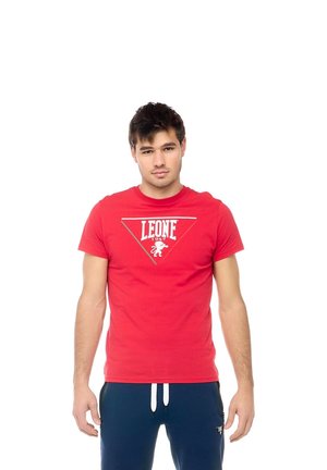 LEONE 1947, MAN SHORT SLEEVES PATCH - T-shirt imprimé - red