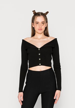 OFF SHOULDER - Cardigan - black