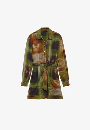 Desigual, LONG-SLEEVED DRESS M. C. LACROIX - Shirt dress - green