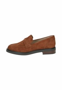 Instappers - cognac suede