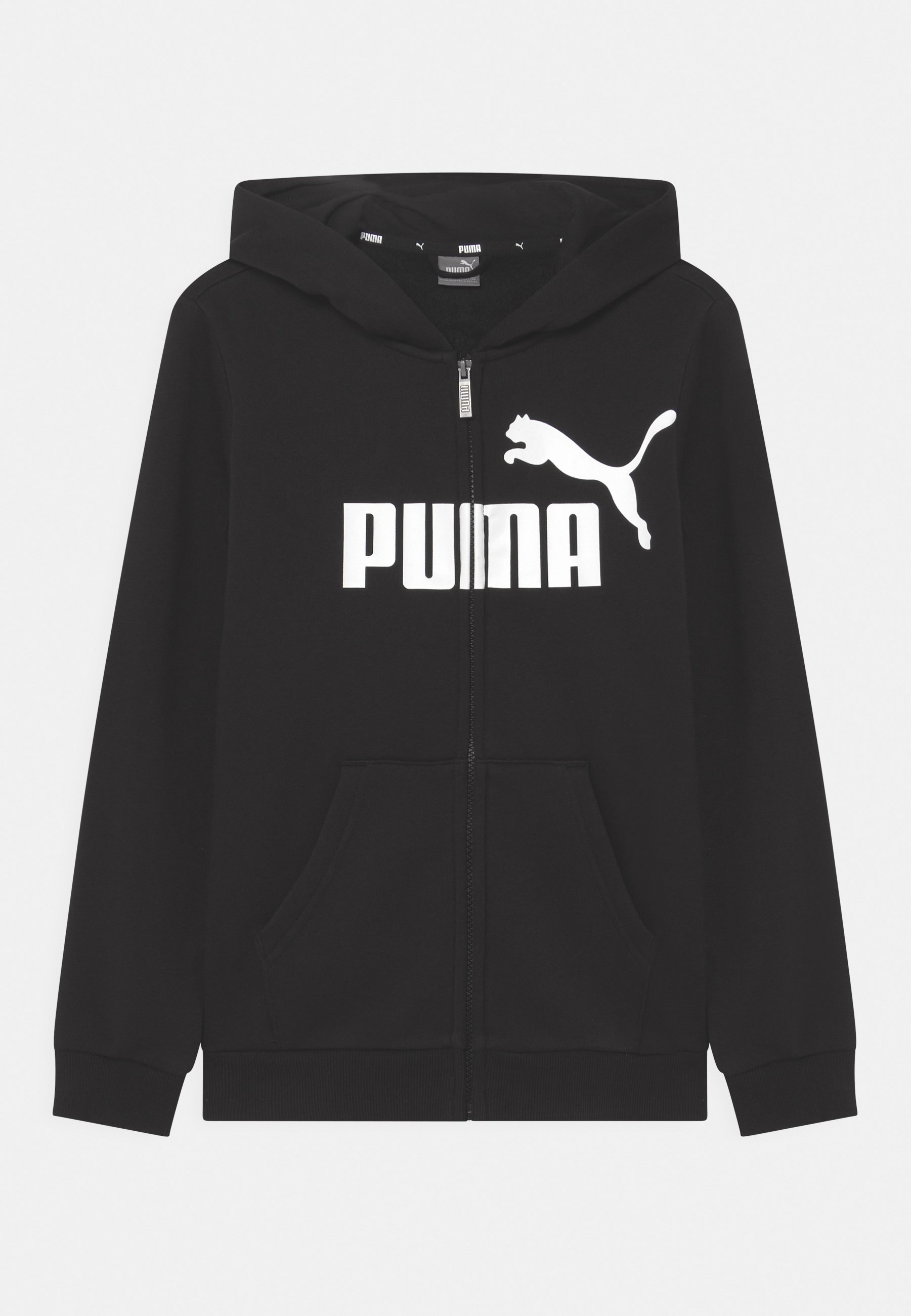 Puma BIG LOGO HOODIE UNISEX Zip-up sweatshirt puma black/black