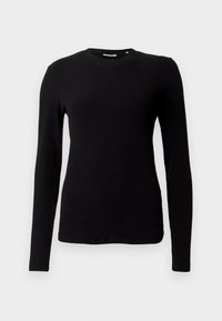 CREWNECK SLIM FIT - Långärmad tröja - black