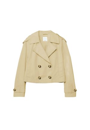 DOUBLE-BREASTED - Blazer - stone