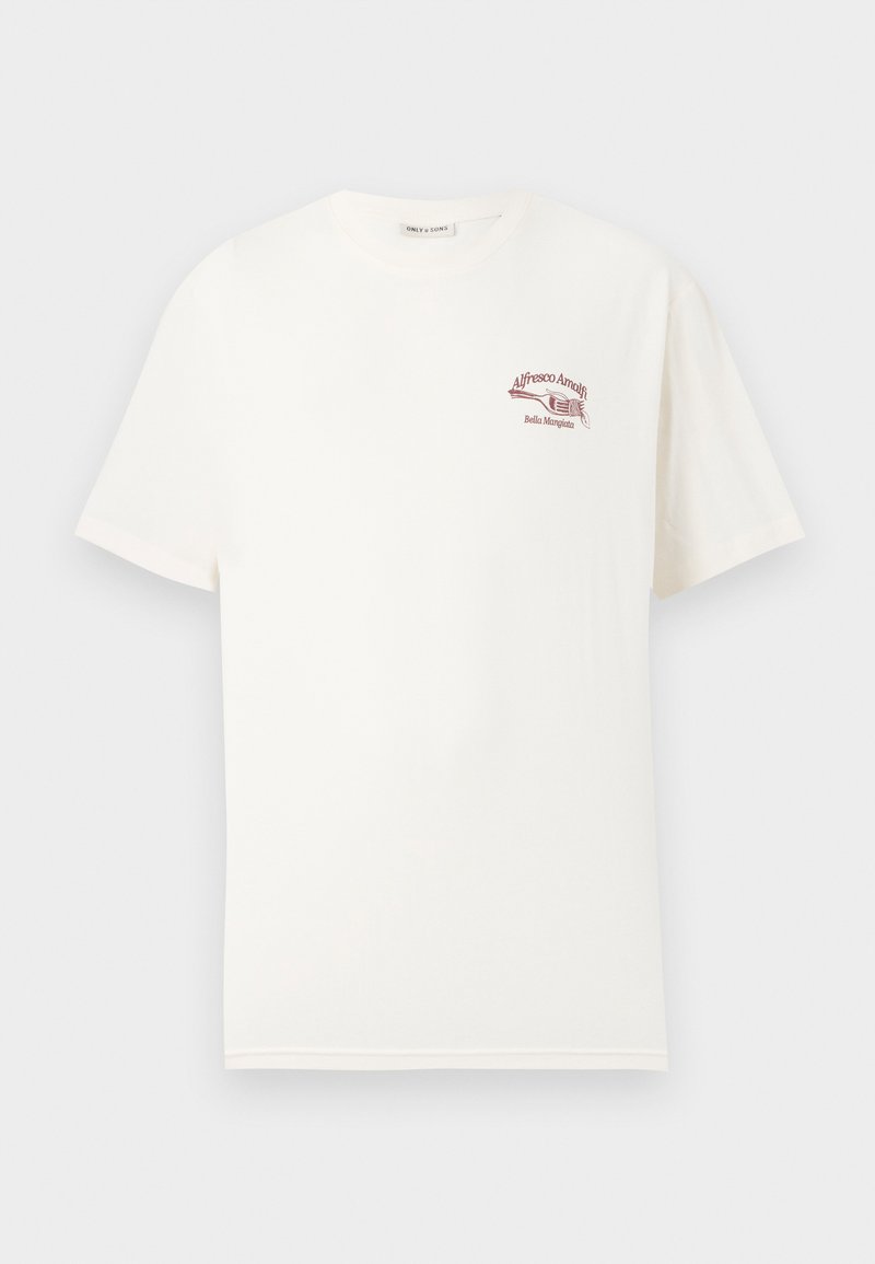 Only & Sons T-shirt print crème