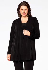 YOEK LONG SLEEVES - Strickjacke - black