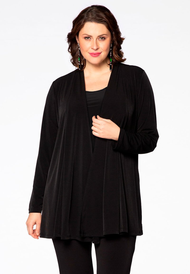 YOEK LONG SLEEVES - Strickjacke - black