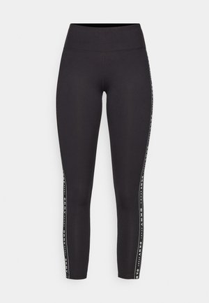 DKNY BALANCE COMPRESSION HIGH WAIST 7/8 LOGO TAPING - Tights - black/white