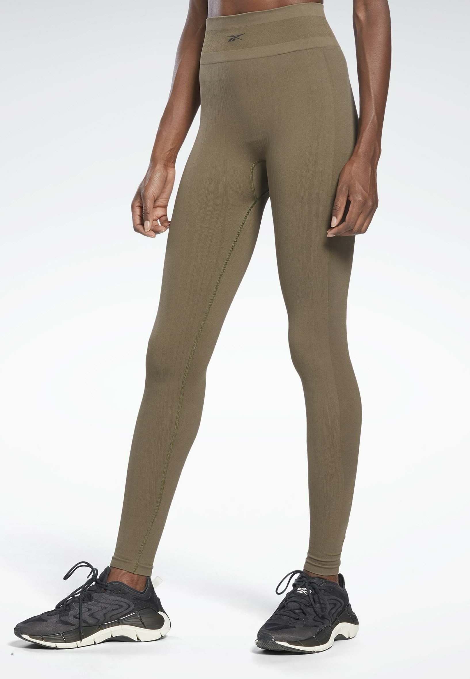 Reebok Leggings - green/khaki - Zalando 