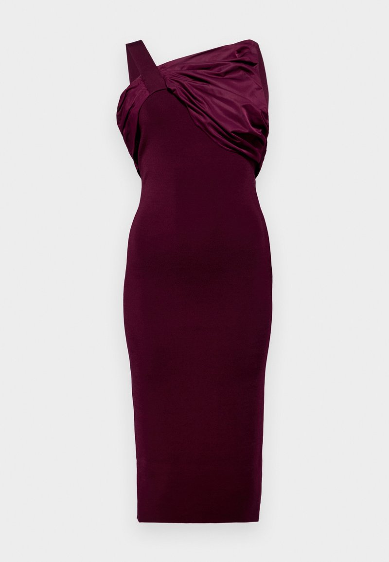 Hervé Léger Etui-jurk bordeauxrood