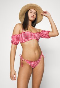 Tommy Hilfiger STRING SIDE TIE CHEEKY  - Cuecas de biquíni - primary red/white