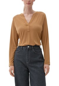 s.Oliver BLACK LABEL Langarmshirt - zimt