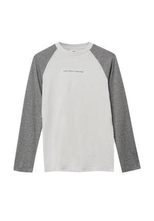 Langarmshirt - schiefergrau
